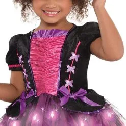 Kids' Light-Up Sparkle Witch Deluxe Costume -Costume Party Decor Store P590848 02