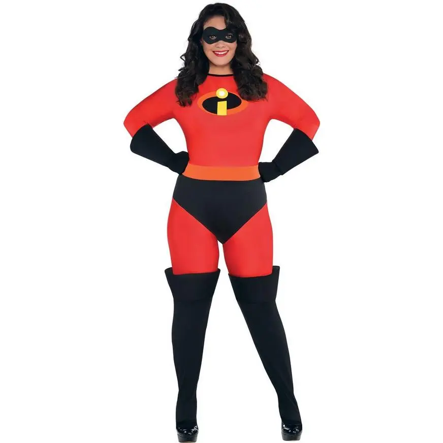Adult Mrs. Incredible Plus Size Deluxe Costume - The Incredibles 3 Adult Mrs. Incredible Plus Size Deluxe Costume - The Incredibles