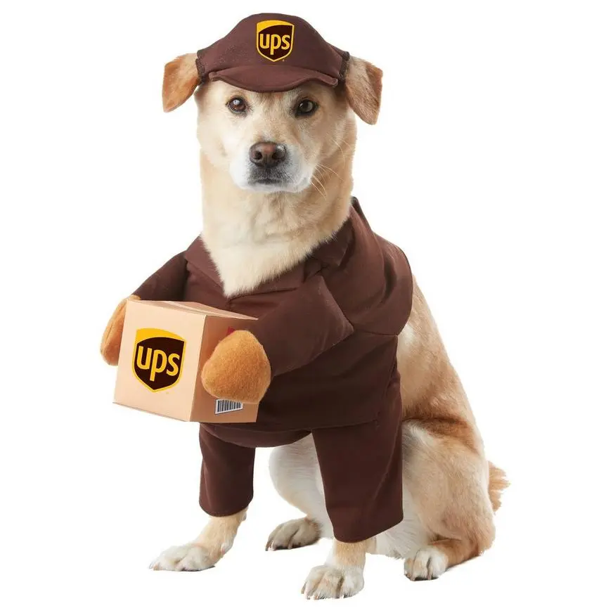 UPS Driver Dog Costume 3 UPS Driver Dog Costume