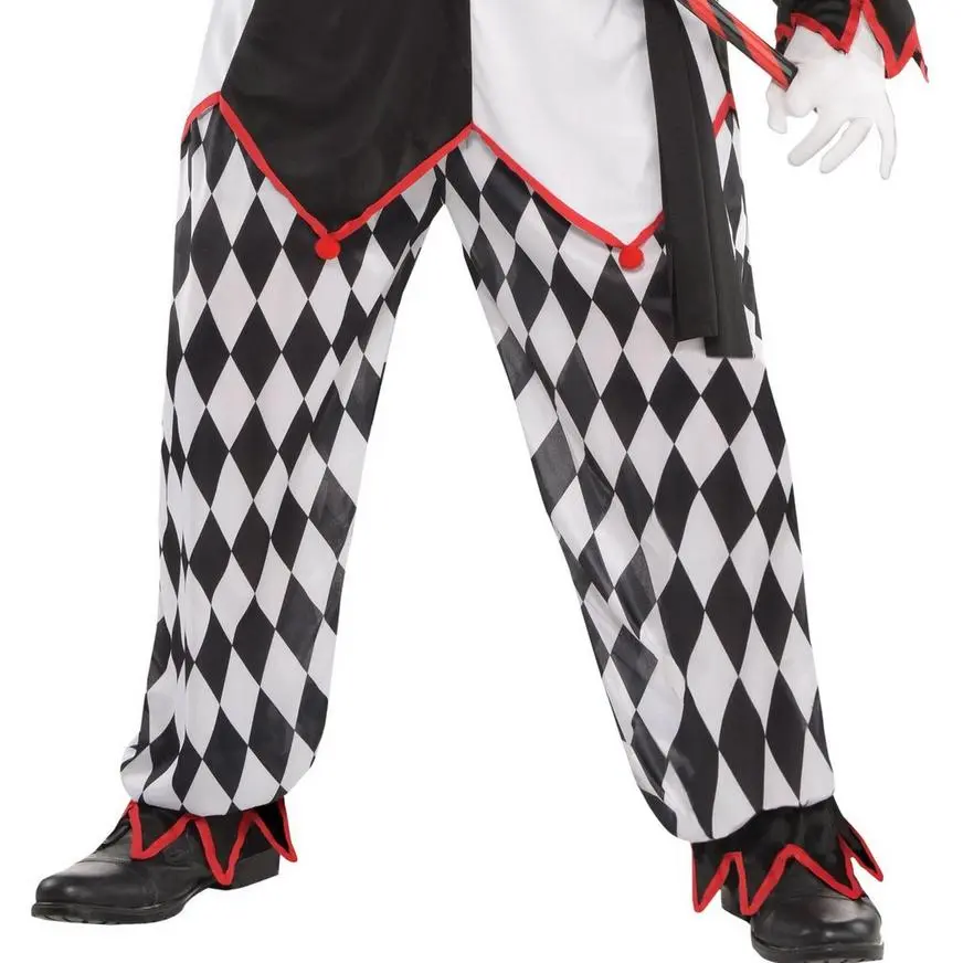 Adult Sinister Jester Costume Plus Size 6 Adult Sinister Jester Costume Plus Size - Image 4