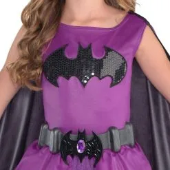 Girls Purple Batgirl Costume - Batman -Costume Party Decor Store P750817 02