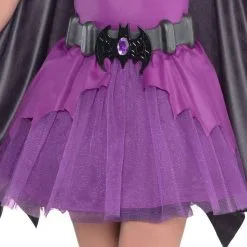 Girls Purple Batgirl Costume - Batman -Costume Party Decor Store P750817 03