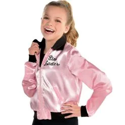 AMSCAN Girls Pink Ladies Jacket - Grease
