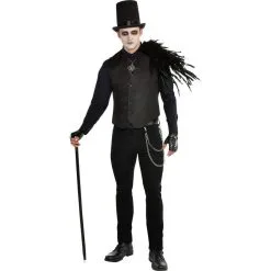 AMSCAN Black Vest -Costume Party Decor Store P793470 01