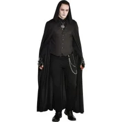 AMSCAN Black Vest -Costume Party Decor Store P793470 02