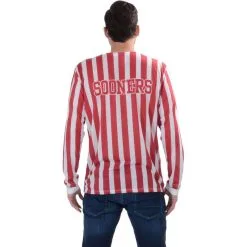 Mens Oklahoma Sooners Striped Suit Long-Sleeve Shirt -Costume Party Decor Store P836311 01