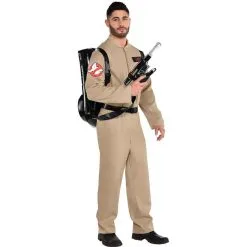 AMSCAN Adult Ghostbusters Deluxe Costume With Proton Pack
