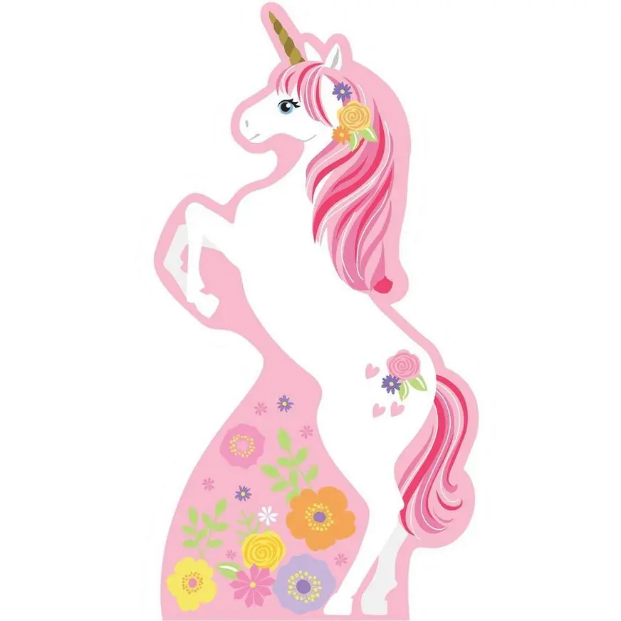 Magical Unicorn Cardboard Cutout, 3ft 3 Magical Unicorn Cardboard Cutout, 3ft