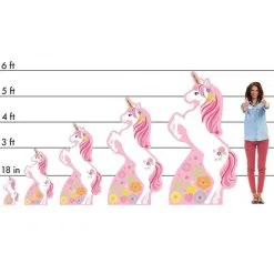 Magical Unicorn Cardboard Cutout, 3ft 5 Magical Unicorn Cardboard Cutout, 3ft -Costume Party Decor Store P859271 01