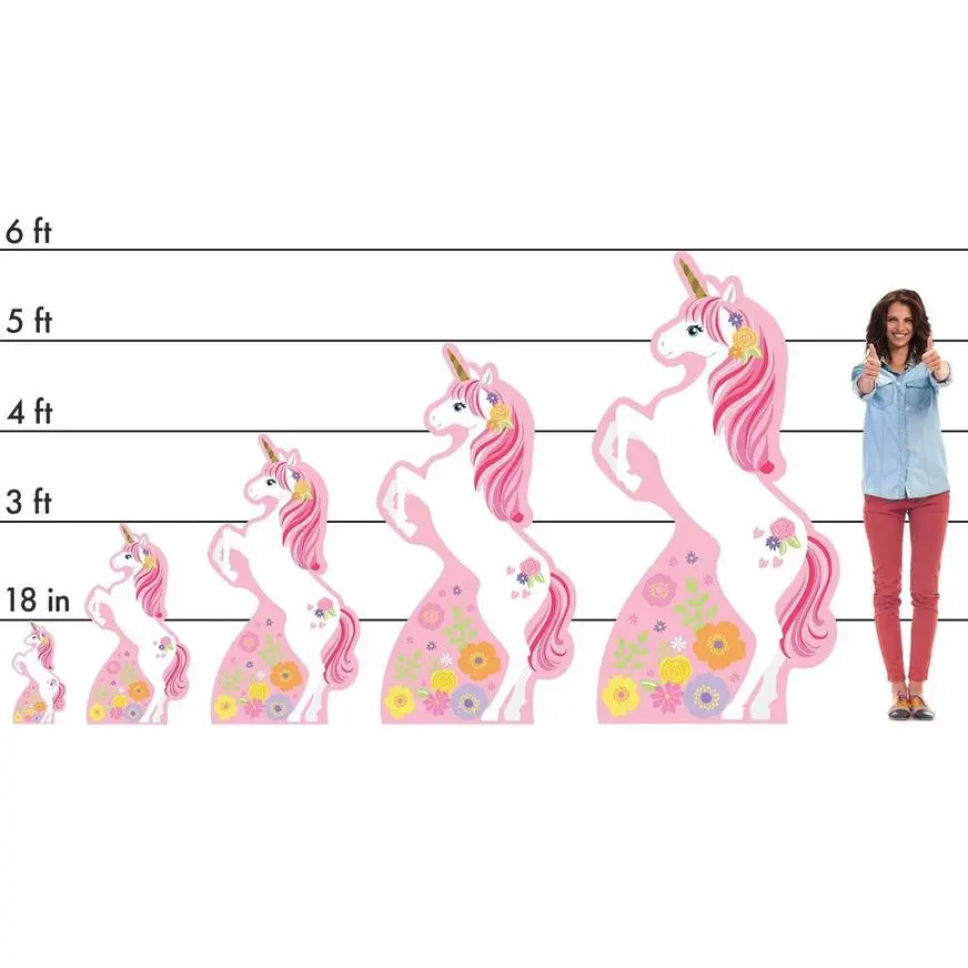 Magical Unicorn Cardboard Cutout, 3ft 4 Magical Unicorn Cardboard Cutout, 3ft - Image 2