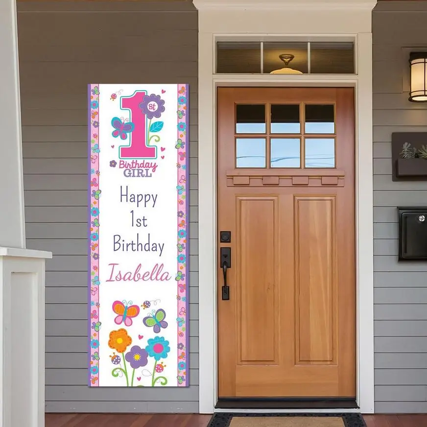 Custom Sweet Birthday Girl Vertical Banner 3 Custom Sweet Birthday Girl Vertical Banner