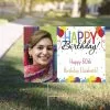 Custom Rainbow Balloon Bash Photo Yard Sign -Costume Party Decor Store P867488