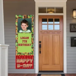 Custom Pixelated Photo Vertical Banner