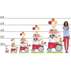 Barnyard Centerpiece Cardboard Cutout, 18in -Costume Party Decor Store P867859 01