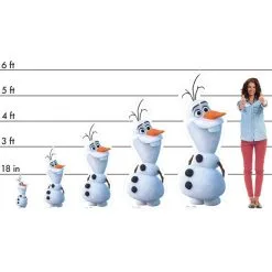 Olaf Cardboard Cutout, 3ft - Frozen 2 -Costume Party Decor Store P880883 01