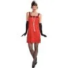 Adult Ruby Red Flapper Costume -Costume Party Decor Store P889544