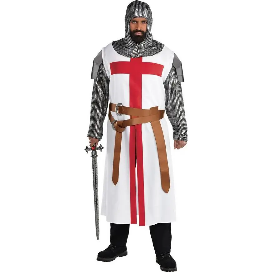 Adult Crusader Warrior Costume Plus Size 3 Adult Crusader Warrior Costume Plus Size