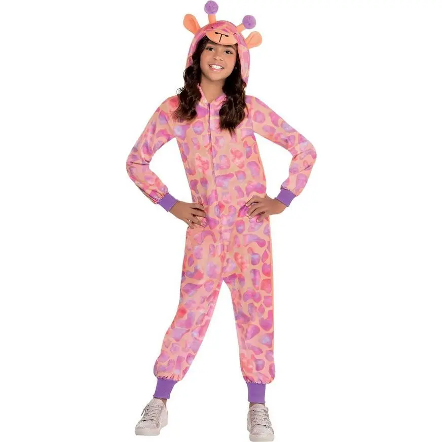 Child Zipster Pastel Giraffe One-Piece Costume 3 Child Zipster Pastel Giraffe One-Piece Costume