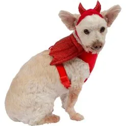 Red Winged Devil Dog Harness Set