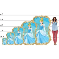 Cinderella Centerpiece Cardboard Cutout, 18in -Costume Party Decor Store P895395 01