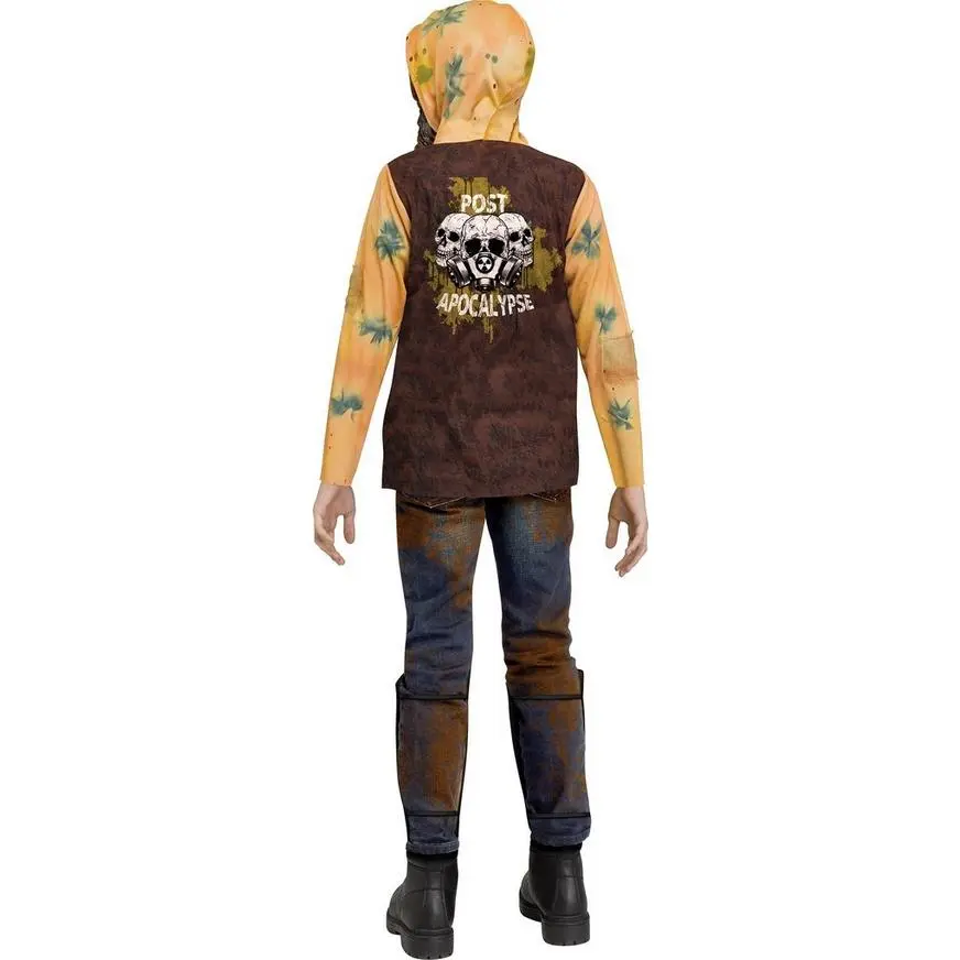 FUN WORLD EASTER UNLIMITED Child Post-Apocalyptic Warrior Costume 4 FUN WORLD EASTER UNLIMITED Child Post-Apocalyptic Warrior Costume - Image 2
