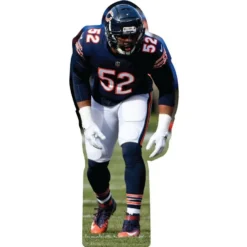 NFL Chicago Bears Khalil Mack Cardboard Cutout, 3ft