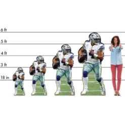 NFL Dallas Cowboys Dak Prescott Cardboard Cutout, 3ft -Costume Party Decor Store P913187 01