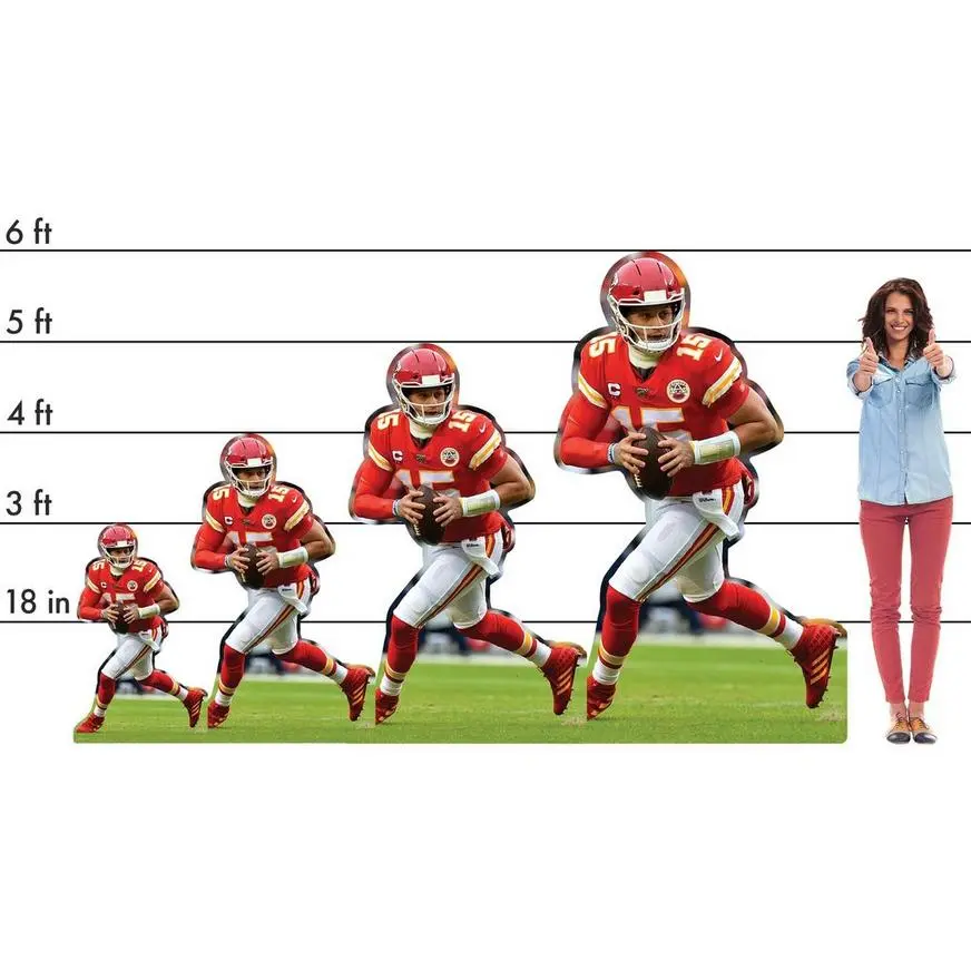 NFL Kansas City Chiefs Patrick Mahomes Cardboard Cutout, 3ft 4 NFL Kansas City Chiefs Patrick Mahomes Cardboard Cutout, 3ft - Image 2