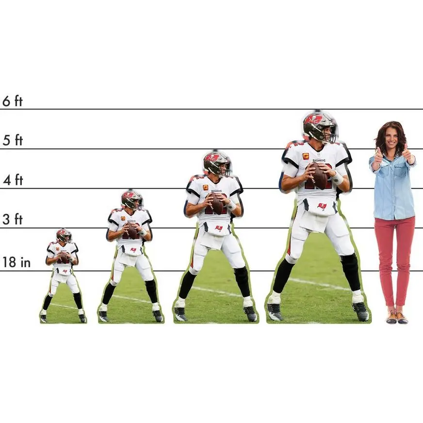 NFL Tampa Bay Buccaneers Tom Brady Cardboard Cutout, 3ft 4 NFL Tampa Bay Buccaneers Tom Brady Cardboard Cutout, 3ft - Image 2