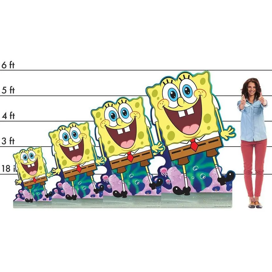 SpongeBob SquarePants Cardboard Cutout, 3ft 4 SpongeBob SquarePants Cardboard Cutout, 3ft - Image 2