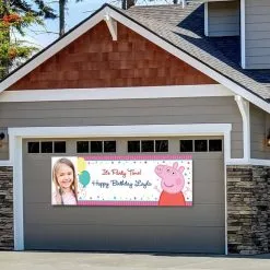 Custom Peppa Pig Photo Horizontal Banner