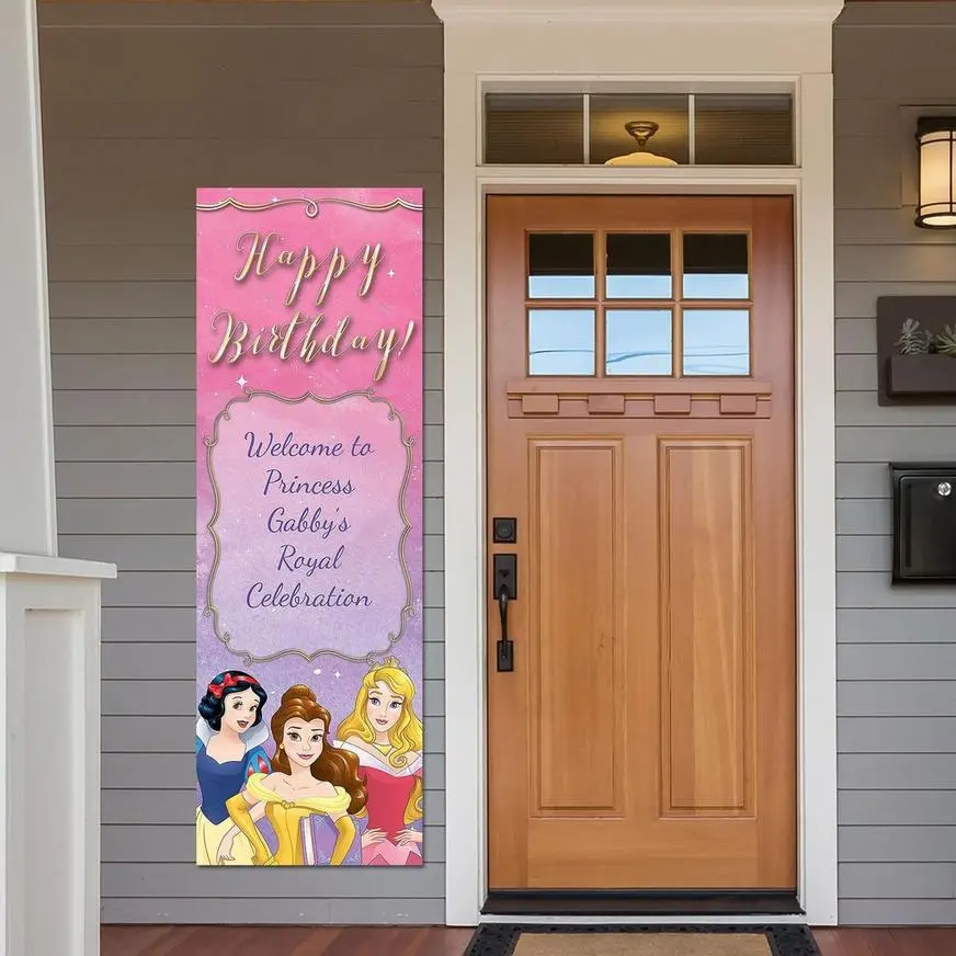 Custom Once Upon A Time Disney Princess Vertical Banner 3 Custom Once Upon A Time Disney Princess Vertical Banner