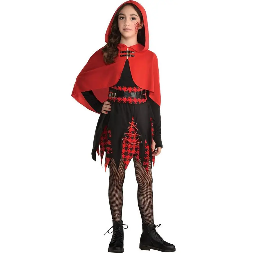 AMSCAN Kids' Rebel Red Riding Hood Costume 3 AMSCAN Kids' Rebel Red Riding Hood Costume