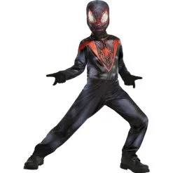AMSCAN Kids' Miles Morales Spider-Man Costume - Into The Spider-Verse