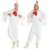 AMSCAN Adult Chicken One Piece Zipster Costume -Costume Party Decor Store P919388