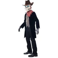 SEASONAL VISIONS INT'L LTD Light-Up Extreme Undead Zombie Cowboy Costume For Kids  -Costume Party Decor Store P923806 02