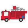 Fire Truck Cardboard Cutout, 36in X 22in - First Responders -Costume Party Decor Store P923896