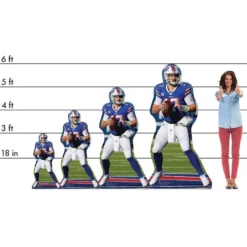 NFL Buffalo Bills Josh Allen Cardboard Cutout, 3ft -Costume Party Decor Store P926991 01