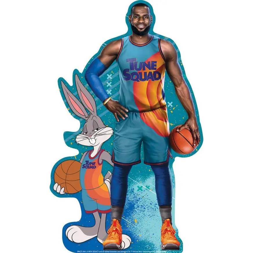LeBron James & Bugs Bunny Cardboard Cutout, 3ft - Space Jam 2 3 LeBron James & Bugs Bunny Cardboard Cutout, 3ft - Space Jam 2