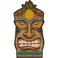 Vintage Tiki Cardboard Cutout, 3ft