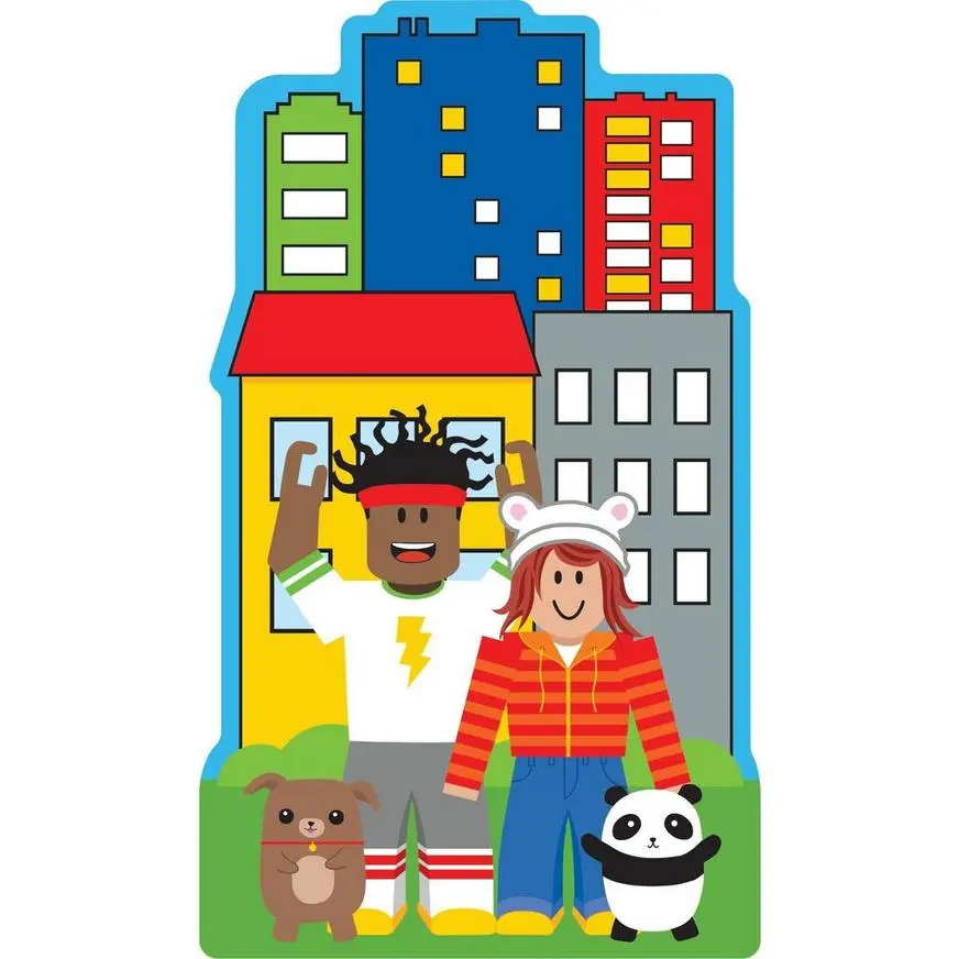 Party Town Cardboard Cutout, 3ft 3 Party Town Cardboard Cutout, 3ft