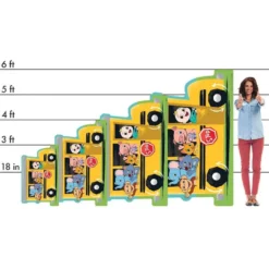 CoComelon Bus Cardboard Cutout, 36in X 22in -Costume Party Decor Store P937959 01