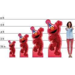 Elmo Cardboard Cutout, 3ft - Sesame Street -Costume Party Decor Store P938678 01