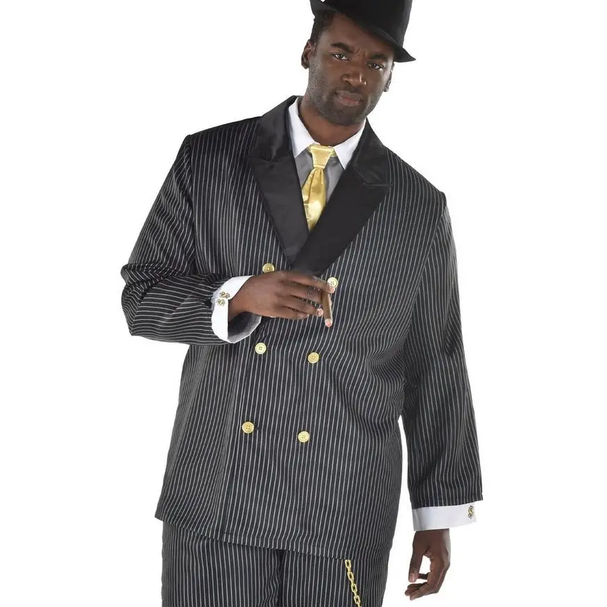 Adult Head Honcho Plus Size Costume - 20s Gangster 4 Adult Head Honcho Plus Size Costume - 20s Gangster - Image 2