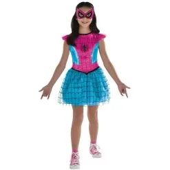 AMSCAN Kids' Pink & Blue Spider-Girl Costume - Marvel