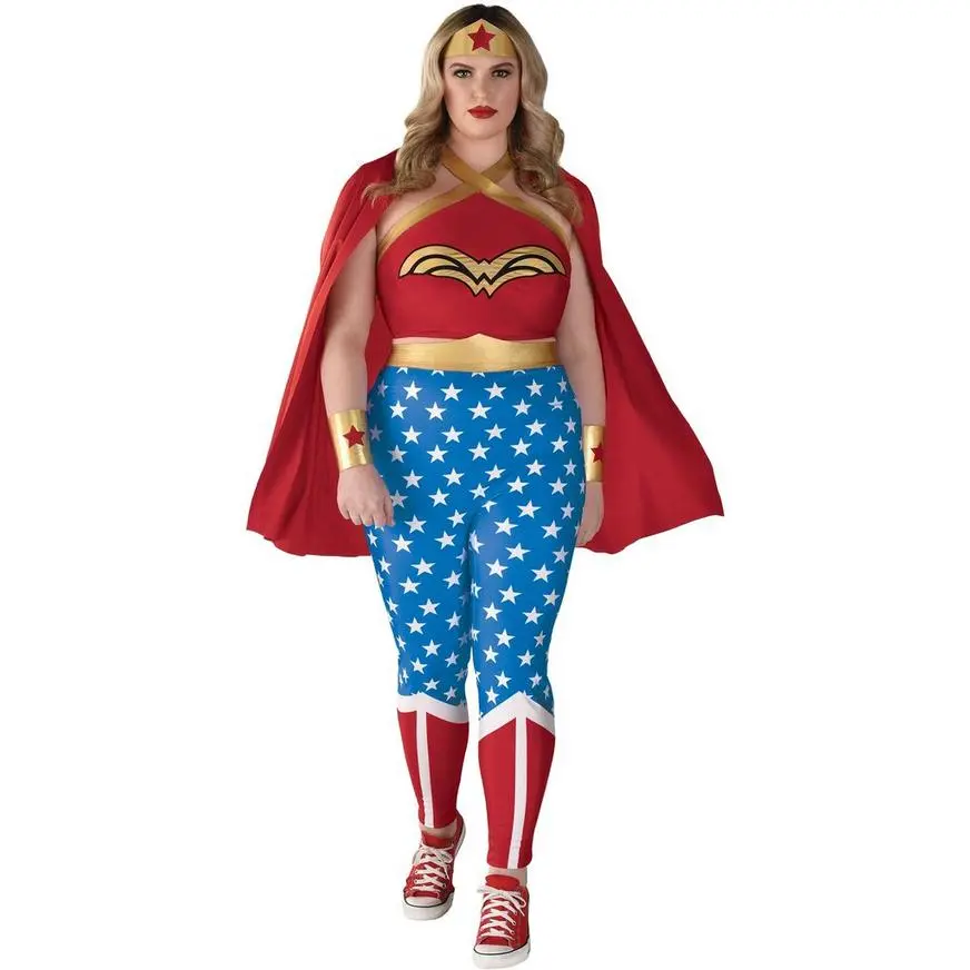 AMSCAN Adult Wonder Woman Plus Size Costume - DC Originals 3 AMSCAN Adult Wonder Woman Plus Size Costume - DC Originals