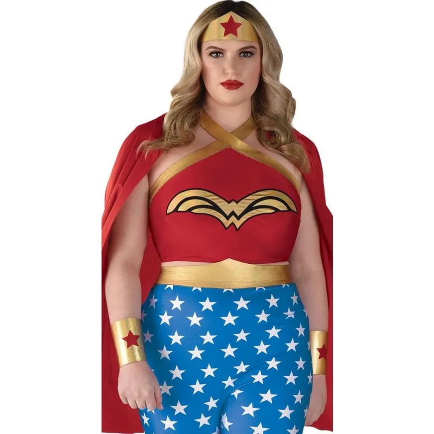 AMSCAN Adult Wonder Woman Plus Size Costume - DC Originals 4 AMSCAN Adult Wonder Woman Plus Size Costume - DC Originals - Image 2