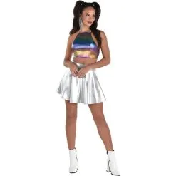 AMSCAN Oil Slick Tie-Back Halter Top - Festival -Costume Party Decor Store P942114 01