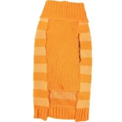 Party City Striped Orange Jack-o'-Lantern Dog Sweater -Costume Party Decor Store P943169 02