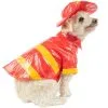 Party City Red Firefighter Dog Costume -Costume Party Decor Store P943196